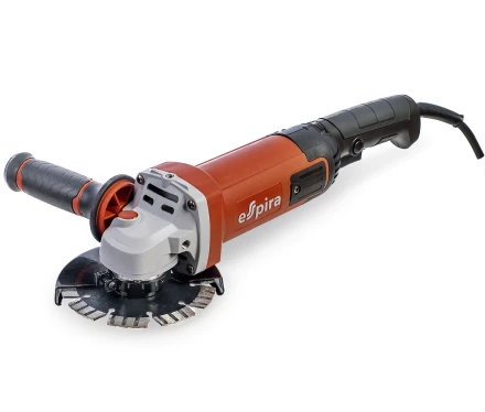 УШМ ESPIRA AGI-125-13E (125 мм 220-240В, 50/60 Гц, мощность 1300 Вт, 4000-11000 об/мин, 2.5 кг), 400752 купить в Ханты-Мансийске