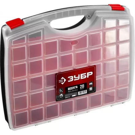 Органайзер &quot;ВОЛГА-20&quot; со съемными лотками, ЗУБР 38034-20 купить в Ханты-Мансийске