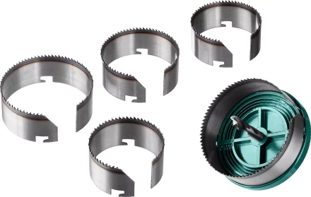 Пила сегментная наборная KRAFTOOL по дереву, 5 полотен: 68-74-80-90-100x32 мм 29584-H5-32 купить в Ханты-Мансийске