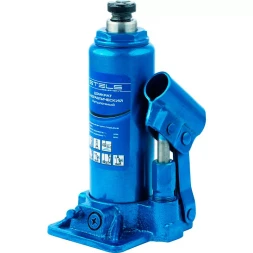 Домкрат гидравлический бутылочный телескопический 4 т h подъема 170–420 мм STELS 51116