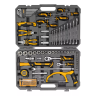 Набор инструментов Denzel 15803, 1/2", 1/4", CrV, S2, пластиковый кейс, 100 предметов купить в Ханты-Мансийске