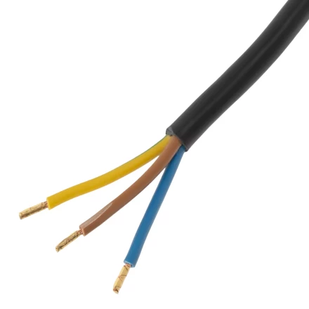 Шнур сетевой Energy Series Denzel, ПВС, 3 м, 3 x 1,5 мм, с неразборной вилкой, черный, 3 м, 37675 купить в Ханты-Мансийске