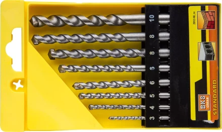 Набор STAYER Сверла &quot;STANDARD&quot; по бетону, 3, 4, 5, 6, 6, 8, 8,10мм, 8шт 2912-H8_z01 купить в Ханты-Мансийске