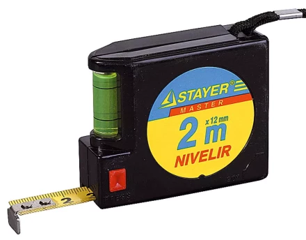 Рулетка STAYER &quot;NIVELIR&quot;, 2м 3408-2 купить в Ханты-Мансийске