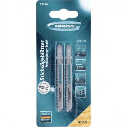 Полотна для электролобзика по дереву 2 шт 3141 GROSS 78276 купить в Ханты-Мансийске