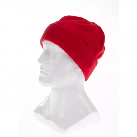 Шапка с отворотом из флиса для взрослых размер 56-57 красная Россия Сибртех 68821 купить в Ханты-Мансийске