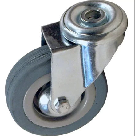 Аппаратное поворотное колесо под болт HITCH 50*18 резина серая SChg25 (SZ084849) купить в Ханты-Мансийске