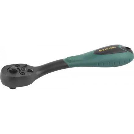 Трещотка для торцовых головок KRAFTOOL &quot;EXPERT&quot;, Сr-V сталь, 72 зубца, пластиковое покрытие, 1/4&quot; 27796-1/4_z02 купить в Ханты-Мансийске