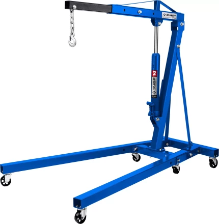 ЗУБР КГС-2, 2 т, 25 - 2200 мм, складной гидравлический кран, Профессионал (43011-2) купить в Ханты-Мансийске