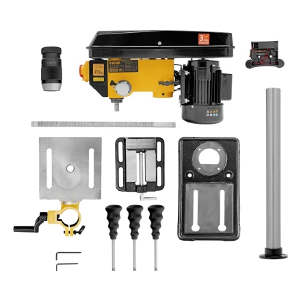 Станок сверлильный DDM-550L, 550 Вт, 16 мм, 12 ск., лазер, настольный// Denzel 95322 купить в Ханты-Мансийске