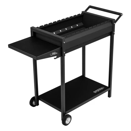 Мангал сварной на колесах, 662 х 390 х 152/805 мм, сталь 2 мм, кочерга в комплекте, Camping Palisad 69669 купить в Ханты-Мансийске