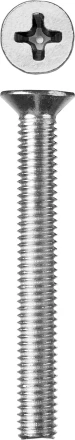 Винт ЗУБР &quot;МАСТЕР&quot; DIN 965, класс прочности 4.8, оцинкованный, M6x55мм, 5кг 303110-06-055 купить в Ханты-Мансийске