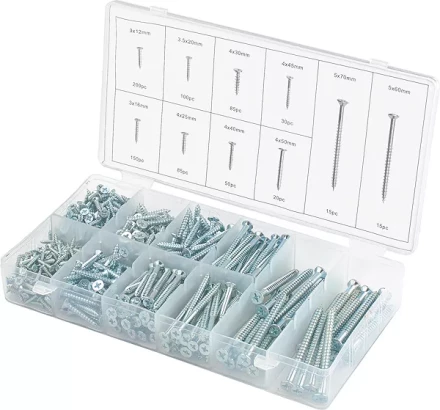 Набор саморезов по дереву 750 предм ШУРУПЬ 48160 купить в Ханты-Мансийске