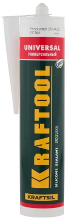 Герметик силиконовый KRAFTOOL белый, универсальный, 300мл 41253-0 купить в Ханты-Мансийске