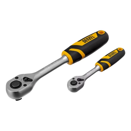 Набор инструментов Denzel 15804, 1/2&quot;, 1/4&quot;, CrV, S2, пластиковый кейс, 122 предмета купить в Ханты-Мансийске