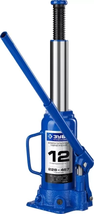 Домкрат гидравлический бутылочный T50, 12т, 228-467мм, ЗУБР Профессионал 43060-12 43060-12_z01 купить в Ханты-Мансийске