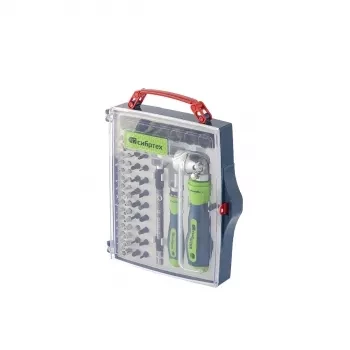 Отвертки реверсиные с набором бит, торцевых головок, 61 предм.,CrV Сибртех 13363 купить в Ханты-Мансийске