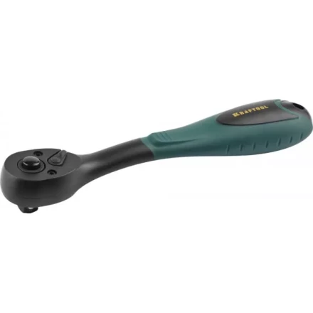 Трещотка для торцовых головок KRAFTOOL &quot;EXPERT&quot;, Сr-V сталь, 72 зубца, пластиковое покрытие, 3/8&quot; 27796-3/8_z02 купить в Ханты-Мансийске