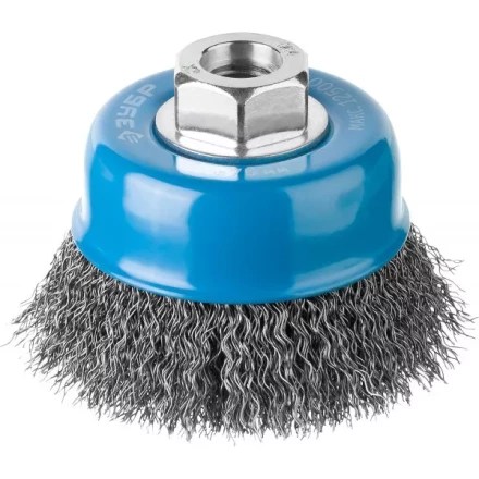 ЗУБР "ПРОФЕССИОНАЛ". Щетка чашечная для УШМ, витая стальная проволока 0,3мм, 75ммхМ14 35261-075_z02 купить в Ханты-Мансийске