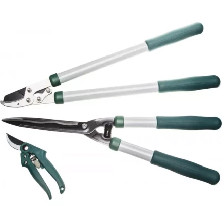 Набор RACO для ухода за деревьями и кустарниками: Сучкорез 540мм, кусторез 520мм, секатор 190мм 4212-59/103B купить в Ханты-Мансийске