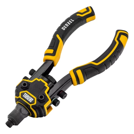 Заклепочник двуручный, заклепки 2,4-3,2-4,0-4,8-6,4 мм Denzel 40500 купить в Ханты-Мансийске