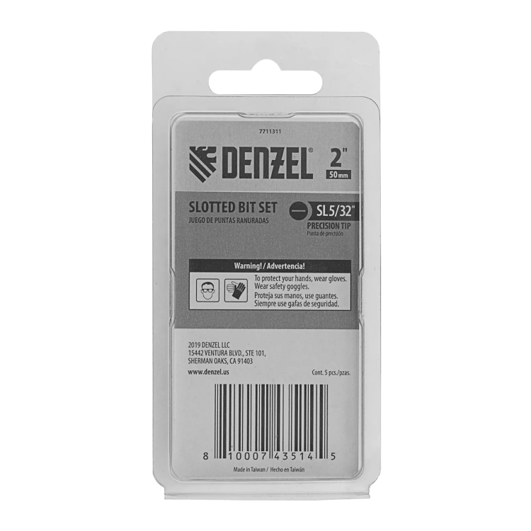 Бита SL4x50, 5 шт. Denzel 7711311 купить в Ханты-Мансийске