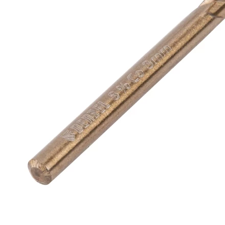 Сверло по металлу, 3 мм, HSS Co-8%, Denzel 71407 купить в Ханты-Мансийске