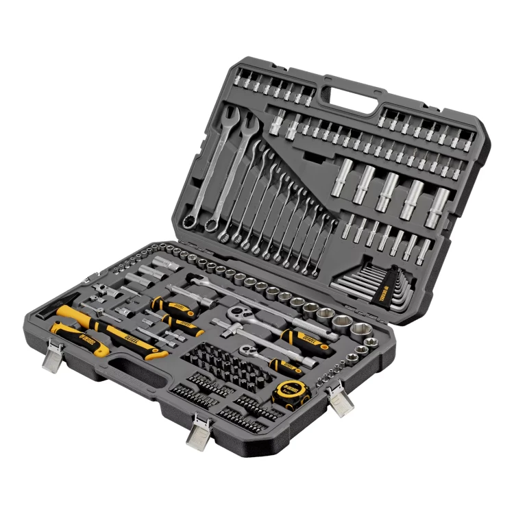 Набор инструментов Denzel 15806, 1/2", 1/4", CrV, S2, пластиковый кейс, 194 предмета купить в Ханты-Мансийске