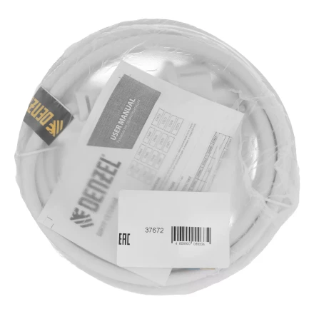 Шнур сетевой Denzel Energy Series, ПВС, 3 м, 2 x 1,5 мм, с неразборной вилкой, белый, 3 м, 37672 купить в Ханты-Мансийске