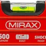 Уровень коробчатый усиленный MIRAX, фрезерованная поверхность, утолщенный профиль, 3 противоударных ампулы (1 поворотная на 360 град), с ручками, 60 см 34603-060 купить в Ханты-Мансийске