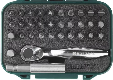 PRO. Наборы в боксе: БИТЫ KRAFTOOL PRO-Drive 26157-H33 купить в Ханты-Мансийске