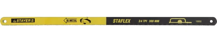 Полотно STAYER "PROFI" "STAYER-FLEX" по металлу, биметаллическое, 24TPI, 300 мм, 10 шт 15932-S10 купить в Ханты-Мансийске