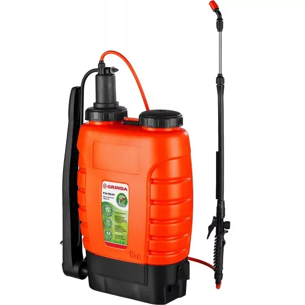 Опрыскиватель садовый GRINDA "Fine Spray", ранцевый, телескопический удлинитель, 15л 425216 купить в Ханты-Мансийске