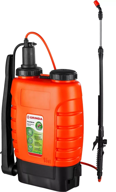 Опрыскиватель садовый GRINDA "Fine Spray", ранцевый, телескопический удлинитель, 15л 425216 купить в Ханты-Мансийске