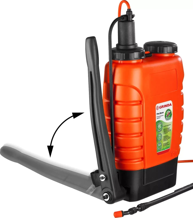 Опрыскиватель садовый GRINDA "Fine Spray", ранцевый, телескопический удлинитель, 15л 425216 купить в Ханты-Мансийске