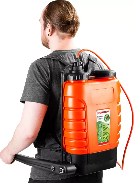 Опрыскиватель садовый GRINDA "Fine Spray", ранцевый, телескопический удлинитель, 15л 425216 купить в Ханты-Мансийске
