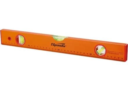 Уровень алюминиевый 400 мм 3 глазка желтый. линейка  SPARTA 330205 купить в Ханты-Мансийске