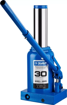 Домкрат гидравлический бутылочный T50, 30т, 285-465мм, ЗУБР Профессионал 43060-30 43060-30_z01 купить в Ханты-Мансийске
