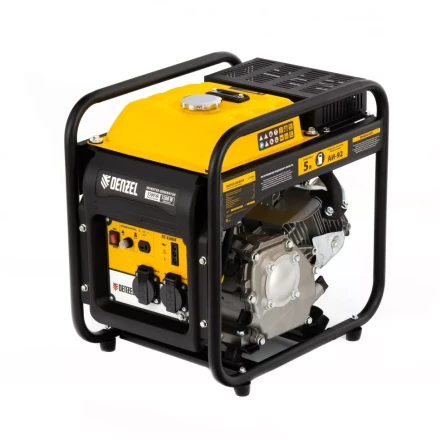 Генератор инверторный GT-3500iF, 3.5 кВт, 230 В, бак 5 л, открытый корпус, ручной старт Denzel 94705 купить в Ханты-Мансийске