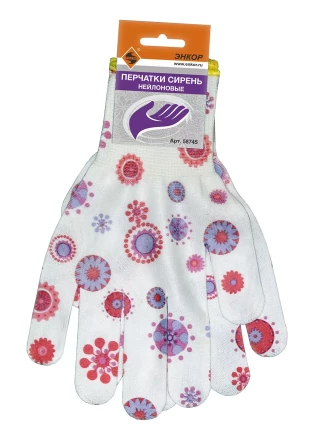 Перчатки нейлоновые Сирень Энкор 1/10 58745 купить в Ханты-Мансийске