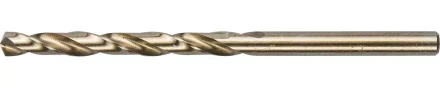Сверло ЗУБР &quot;ЭКСПЕРТ&quot; КОБАЛЬТ по металлу, цилиндрический хвостовик, быстрорежущая сталь Р6М5К5, класс точн. А1, 4,5х80мм 4-29626-080-4.5 купить в Ханты-Мансийске