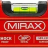 Уровень коробчатый усиленный MIRAX, фрезерованная поверхность, утолщенный профиль, 3 противоударных ампулы (1 поворотная на 360 град), с ручками, 80 см 34603-080 купить в Ханты-Мансийске
