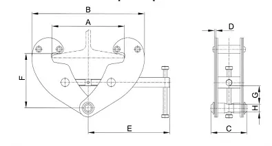 Захват балочный тип JT клипса г-п 3 тонн купить в Ханты-Мансийске