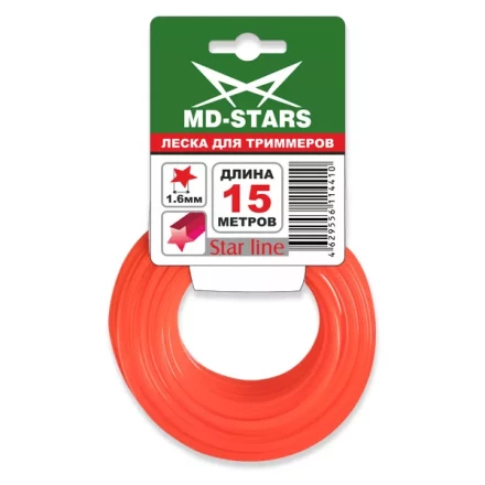 Леска для триммера STAR LINE (звездочка) 2,4MMX15M купить в Ханты-Мансийске