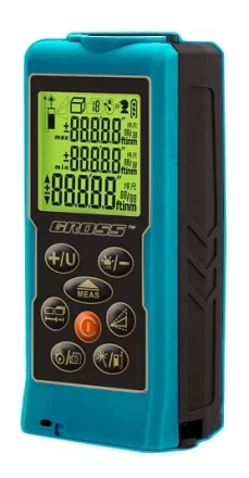 Дальномер лазерный Kompakt 70, от 0,05 до 70 метров, функц. Пифагора, площадь, объем, таймер  GROSS 38001 купить в Ханты-Мансийске