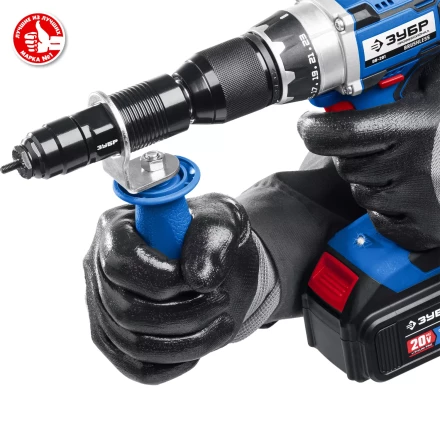 ЗУБР НР-М8, М3 - М8, насадка-заклепочник на шуруповерт, Профессионал (31221) купить в Ханты-Мансийске