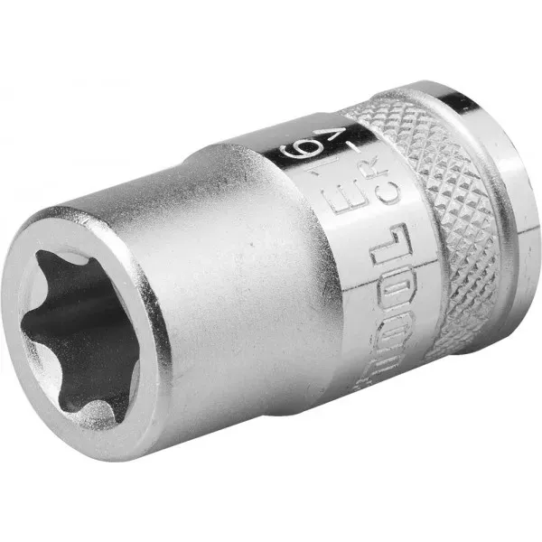 Торцовая головка KRAFTOOL "INDUSTRIE QUALITAT", Cr-V, внешний TORX, хромосатинированная, 1/2", Е 18 27810-18_z01 купить в Ханты-Мансийске