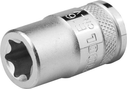 Торцовая головка KRAFTOOL "INDUSTRIE QUALITAT", Cr-V, внешний TORX, хромосатинированная, 1/2", Е 18 27810-18_z01 купить в Ханты-Мансийске