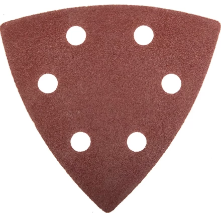 Треугольник шлифовальный ЗУБР "МАСТЕР" универсальный на велкро основе, 6 отверстий, Р120, 93х93х93мм, 5шт 35583-120 купить в Ханты-Мансийске