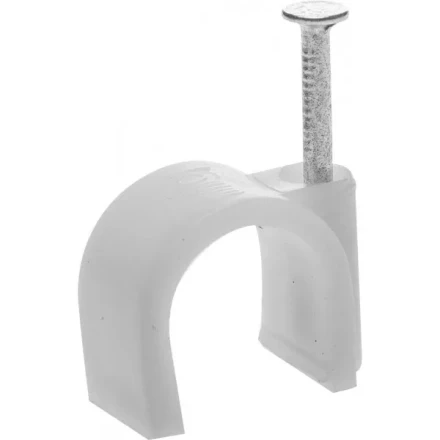 Скоба-держатель для круглого кабеля, с оцинкованным гвоздем, 16 мм, 40 шт, STAYER Master 4510-16 4510-16 купить в Ханты-Мансийске